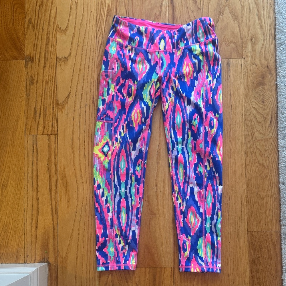 Lilly Pulitzer Luxletic Pink and Blue Leggings